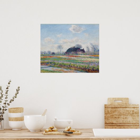 Tulip Fields bei Sassenheim von Claude Monet Poster (Küche)