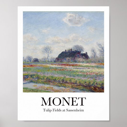 Tulip Fields bei Sassenheim von Claude Monet Poster (Vorne)