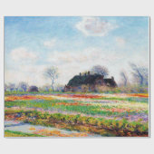Tulip Fields in den Niederlanden, Monet Geschenkpapier (Flach)