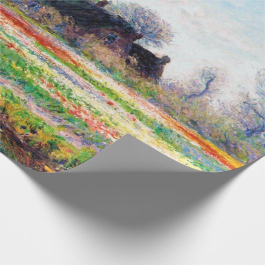 Tulip Fields in den Niederlanden, Monet Geschenkpapier (Ecke)