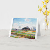Tulip Fields in den Niederlanden, Monet Karte (Gelbe Blume)