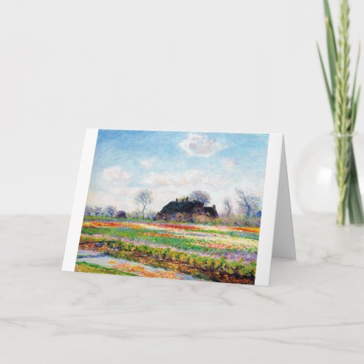 Tulip Fields in den Niederlanden, Monet Karte (Vorderseite)