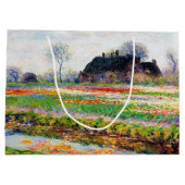Tulip Fields in den Niederlanden, Monet Large Gift Große Geschenktüte (Rückseite)