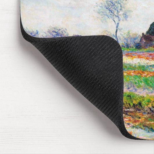 Tulip Fields in den Niederlanden, Monet Mousepad (Ecke)