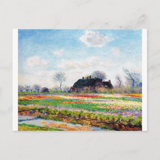 Tulip Fields in den Niederlanden, Monet Postkarte (Vorderseite)