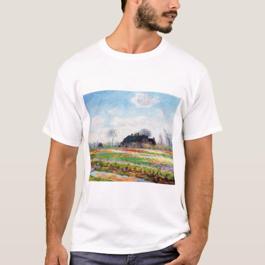 Tulip Fields in den Niederlanden, Monet T-Shirt (Vorderseite)