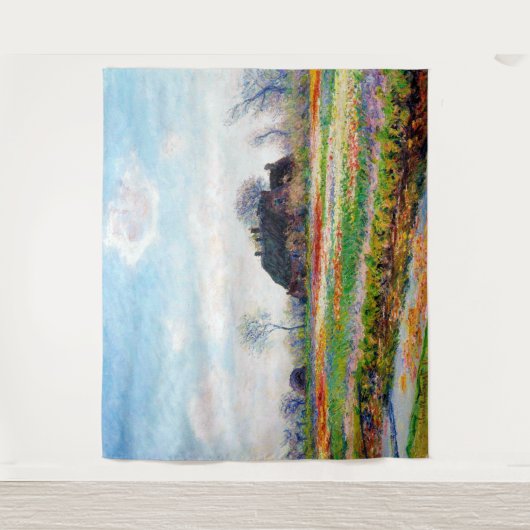 Tulip Fields in den Niederlanden, Monet Wandteppich (Vorderseite)