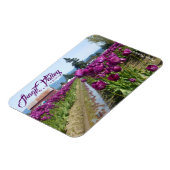 Tulip Fields (Lila) & Barn (Skagit Valley) Magnet (Linke Seite)