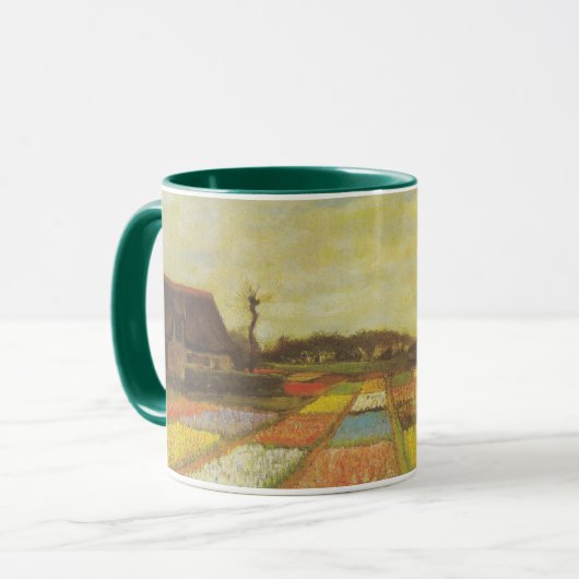 Tulip Fields von Vincent van Gogh Tasse (Vorderseite Links)