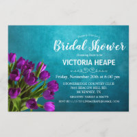 Tulip Floral Bridal Dusche Einladung