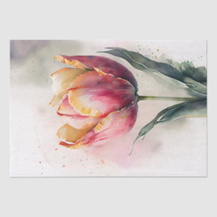 Tulip Floral Decoupage Watercolor Seidenpapier