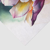 Tulip Floral Decoupage Watercolor Seidenpapier (Detail)
