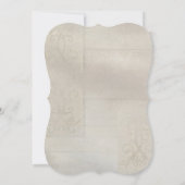 Tulip Floral Moderner Frühling Hochzeit Holz rusti Einladung (Rückseite)