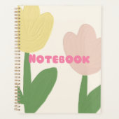 Tulip Floral Notebook - Elegant zum Schreiben & No Planer (Vorderseite)