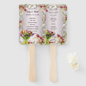 Tulip Floral Wedding Programm Fächer (Vorne und Hinten)