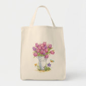 Tulip Florist Pail Grocero Tragetasche (Vorne)