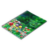 Tulip Flower Garden Bible Scripte Verse Notizblock (Linke Seite)