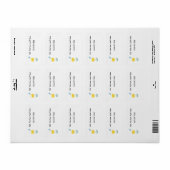 tulip flowers butterfly  adressaufkleber (Vorne)