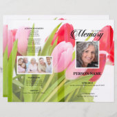 Tulip Funeral Template (Vorne/Hinten)