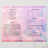 Tulip Funeral Template (Rückseite)