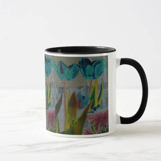 TULIP GARDEN BLUME FOTO DRUCKEN TASSE (Rechts)
