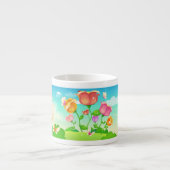 Tulip Garden Butterfly Espressotasse (Vorderseite)