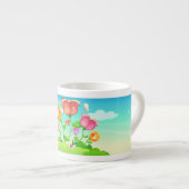 Tulip Garden Butterfly Espressotasse (Vorderseite Rechts)