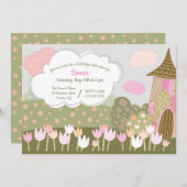 Tulip Garden Geburtstagsparty Einladung (Vorne/Hinten)