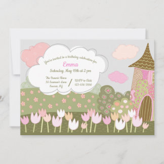 Tulip Garden Geburtstagsparty Einladung