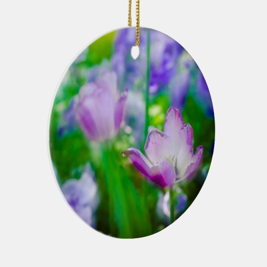 Tulip garden, Giverny, Frankreich Keramikornament (Rechts)