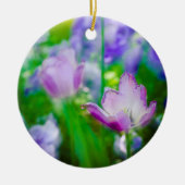 Tulip garden, Giverny, Frankreich Keramikornament (Vorne)