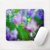 Tulip garden, Giverny, Frankreich Mousepad (Mit Mouse)