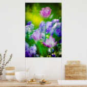 Tulip garden, Giverny, Frankreich Poster (Küche)