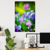 Tulip garden, Giverny, Frankreich Poster (Heimbüro)