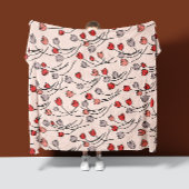 Tulip Garden in Pinks Fleece Blanket