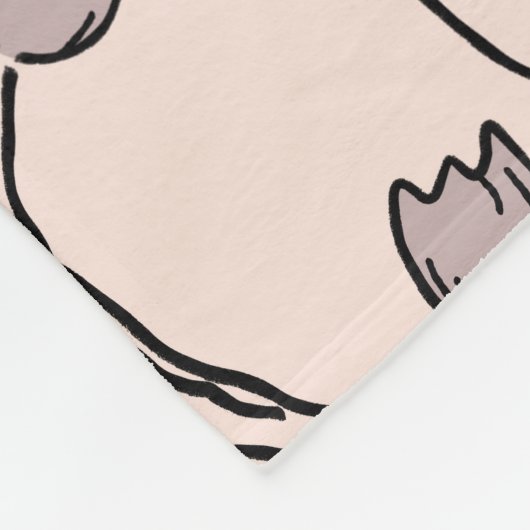 Tulip Garden in Pinks Fleece Blanket (Ecke)