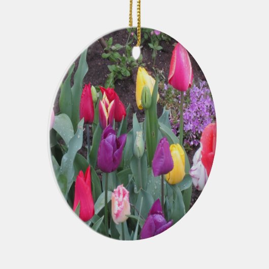 Tulip Garden Keramik Ornament (Rechts)