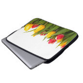 Tulip Garden Laptop Computer Sleeve (Vorne Knopf)