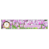 TULIP GARDEN/LAVENDER PINK UND WEISSE TULIPS NAMENSPLAKETTE (Vorderseite)