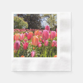 Tulip Garden Paper Napkin Serviette