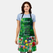 Tulip Garden Scripting Personalisiert Schürze (Getragen)