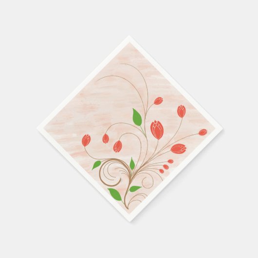 Tulip Garden Serviette (Ecke)