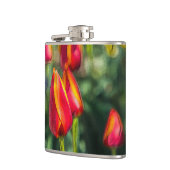 Tulip Garden Textured Flachmann (Links)