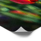 Tulip Garden Textured Poster (Ecke)