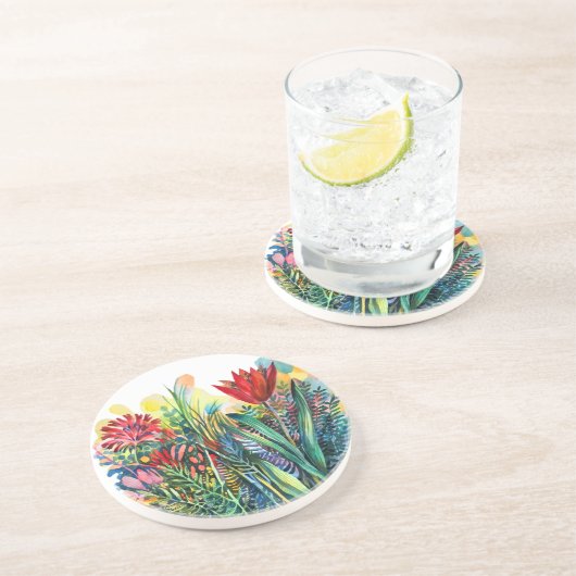 Tulip Gartenziegel Getränkeuntersetzer (Seite)