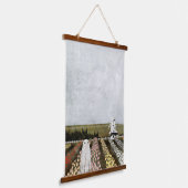 Tulip Ghost Wandteppich Mit Holzrahmen (Gewinkelt)