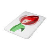 Tulip Girl Bath Mat - Ihre Farbe - Text Badematte (Schrägansicht)