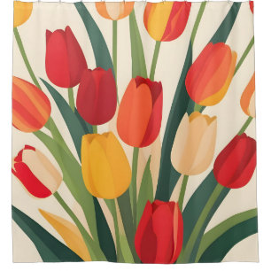 Tulip Glow-Up Duschvorhang