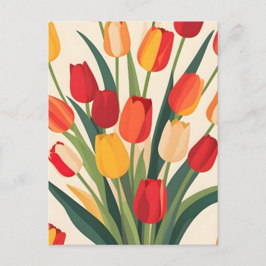 Tulip Glow-Up Postkarte (Vorderseite)
