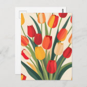 Tulip Glow-Up Postkarte (Vorne/Hinten)